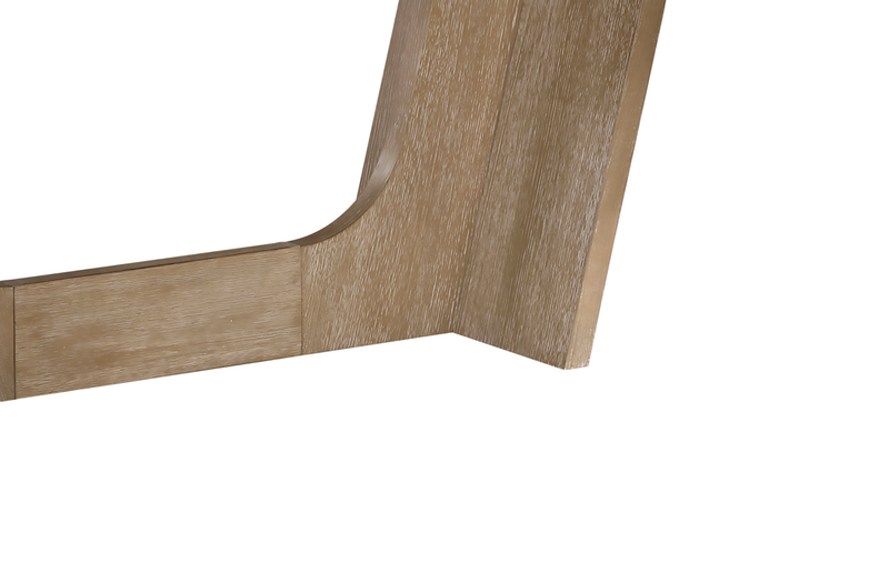 Sasha Extension Dining Table with Trestle Base, 82-94\"W - Natural Oak Brown