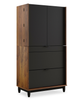 Sedgwick 30.87” 2-Door Computer Armoire Desk with Cable Management – Grand Walnut | Bureau d’ordinateur Sedgwick de 30,87 po à 2 portes avec armoire et système de gestion des câbles - noyer majestueux