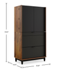 Sedgwick 30.87” 2-Door Computer Armoire Desk with Cable Management – Grand Walnut | Bureau d’ordinateur Sedgwick de 30,87 po à 2 portes avec armoire et système de gestion des câbles - noyer majestueux