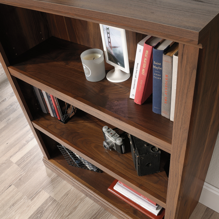 Smyth 35.28” 3-Shelf Bookcase – Grand Walnut