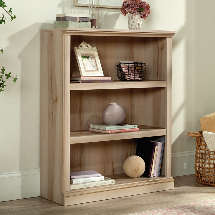 Smyth 35.28” 3-Shelf Bookcase – Pacific Maple