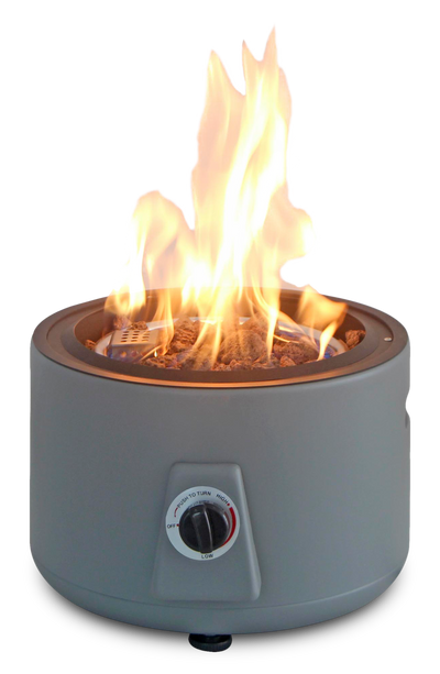 Sol Portable Fire Pit, 16"W, 60,000 BTU, Propane, Metal - Grey | Foyer portatif à gaz propane Sol de 16 po (L) et de 60 000 BTU en métal - gris