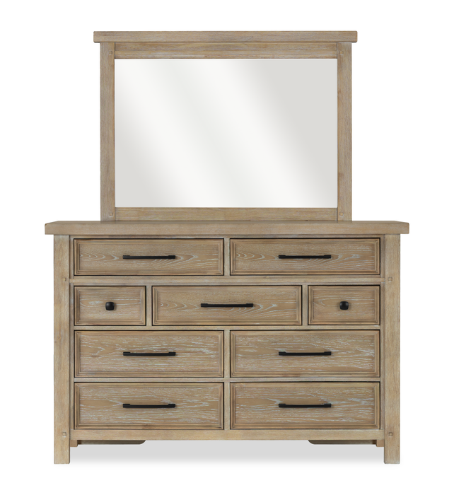 Sonoma Bedroom Dresser Mirror - Light Brown