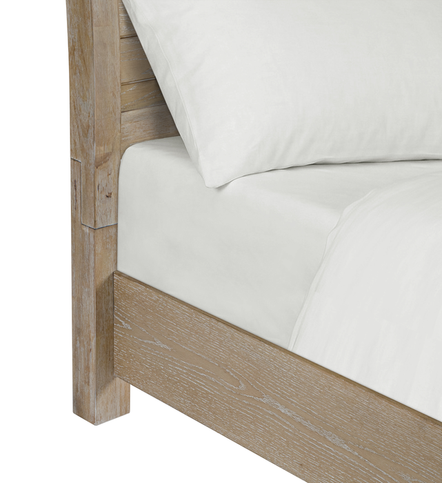 Sonoma Panel Bed with Headboard & Frame, Light Brown - King Size
