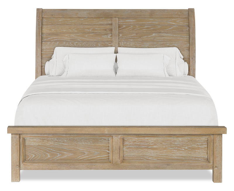 Sonoma 6pc Bedroom Set with Bed, Dresser, Mirror & Nightstand, Light Brown - Queen Size