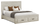 Soren Platform Storage Bed with Panel Headboard & Frame, Bleached Oak - Queen Size