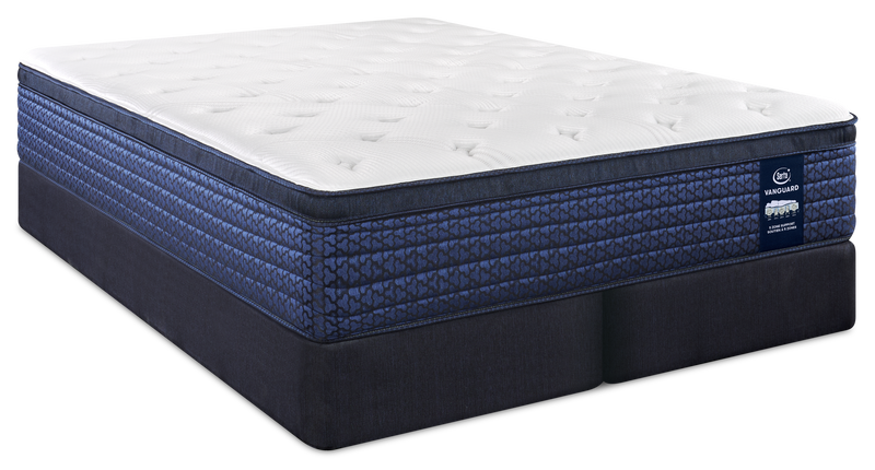 Serta Vanguard Stonebridge Eurotop Medium King Mattress Set