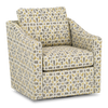 Made in Canada Sofa Lab Customizable Swivel 32\" Fabric Accent Chair – Lemonade Accent Fabric 