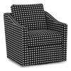 Made in Canada Sofa Lab Customizable Swivel 32\" Fabric Accent Chair – Panda Accent Fabric 
