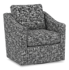 Made in Canada Sofa Lab Customizable Swivel 32\" Fabric Accent Chair – Jet Accent Fabric 