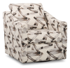 Made in Canada Sofa Lab Customizable Swivel 32\" Fabric Accent Chair – Stormy Accent Fabric 