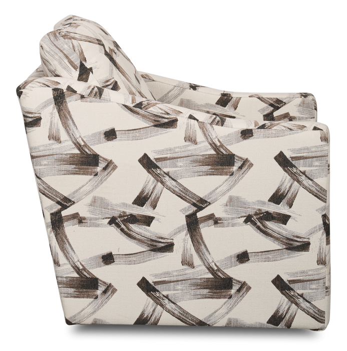 Made in Canada Sofa Lab Customizable Swivel 32\" Fabric Accent Chair – Stormy Accent Fabric 