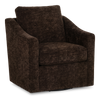 Made in Canada Sofa Lab Customizable Swivel 32" Fabric Accent Chair – Plush Chocolate | Fauteuil d’appoint pivotant personnalisable de Sofa Lab de 32 po fabriqué au Canada en tissu - Plush Chocolate