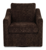 Made in Canada Sofa Lab Customizable Swivel 32" Fabric Accent Chair – Plush Chocolate | Fauteuil d’appoint pivotant personnalisable de Sofa Lab de 32 po fabriqué au Canada en tissu - Plush Chocolate
