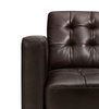 Theo 85" Top-Grain Genuine Leather Sofa with Removable Back Cushion and Wood Feet – Brown | Sofa Theo de 85 po en cuir véritable de qualité supérieure avec coussin de dossier amovible et pattes en bois - brun