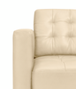 Theo 85" Top-Grain Genuine Leather Sofa with Removable Back Cushion and Wood Feet - Stone | Sofa Theo de 85 po en cuir véritable de qualité supérieure avec coussin de dossier amovible et pattes en bois - pierre
