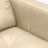 Theo 85" Top-Grain Genuine Leather Sofa with Removable Back Cushion and Wood Feet - Stone | Sofa Theo de 85 po en cuir véritable de qualité supérieure avec coussin de dossier amovible et pattes en bois - pierre