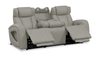 Shaquille O’Neal Home Titan 92" Genuine Leather Power Reclining Sofa with Shaq-o-pedic Comfort – Slate  | Sofa à inclinaison électrique Titan de Shaquille O’Neal Home de 92 po en cuir véritable avec confort Shaq-o-pedic - ardoise