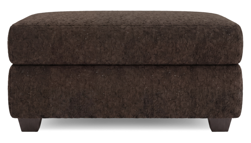 Made in Canada Customizable Sofa Lab Trunk 39\" Fabric Storage Ottoman – Teddy Walnut