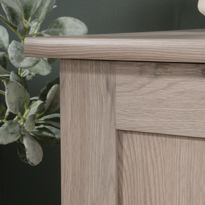 Tyren 59.45“ Rustic Office Desk with Drawers – Laurel Oak 