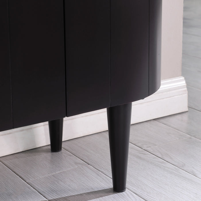 Kort & Co Vance 55\" Cabinet – Matte Black 