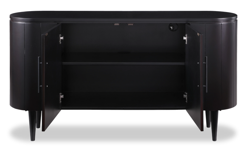 Kort & Co Vance 55\" Cabinet – Matte Black 