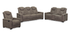 Venture 70.08” Faux Suede Reclining Loveseat with Storage and Cupholders - Chocolate | Causeuse inclinable Venture de 70,08 po en suédine avec rangement et porte-gobelets - chocolat
