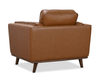 Viero 42.1" Genuine Leather Accent Chair - Caramel   | Fauteuil d’appoint Viero de 42,1 po en cuir véritable - caramel