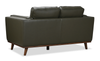 Viero 64.2" Genuine Leather Loveseat - Green   | Causeuse Viero de 64,2 po en cuir véritable - verte