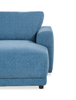 Voyage Modular 4-Piece U-Shaped Fabric Sectional with Removable Back Cushions – Blue | Sofa sectionnel modulaire en forme de U Voyage 4 pièces en tissu avec coussins de dossier amovibles - bleu