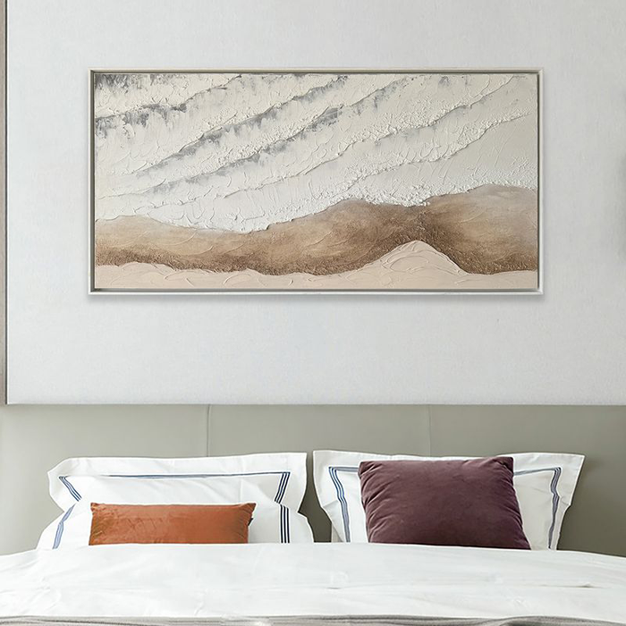 Calm Currents Hand Painted Heavy Textured Wall Art – 36” x 48”