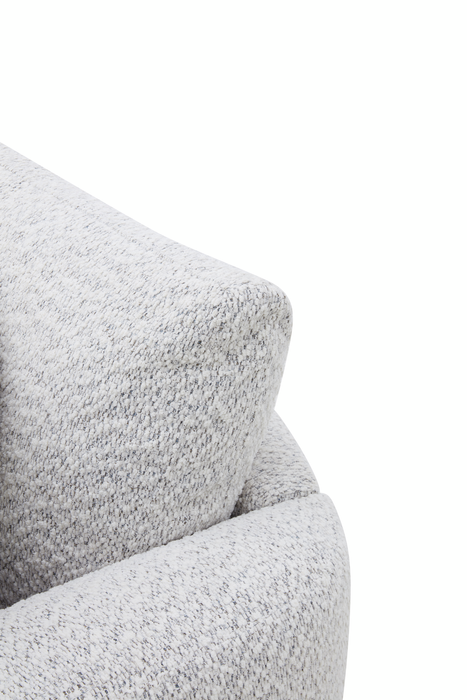 Waverly 68.11” Contemporary Fabric Loveseat with Removable Back Cushion – Linen