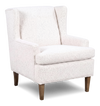 Made in Canada Sofa Lab Customizable Wingback 30\" Fabric Accent Chair – Teddy Snow