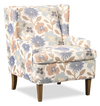 Made in Canada Sofa Lab Customizable Wingback 30\" Fabric Accent Chair – Dragonfly Accent Fabric 