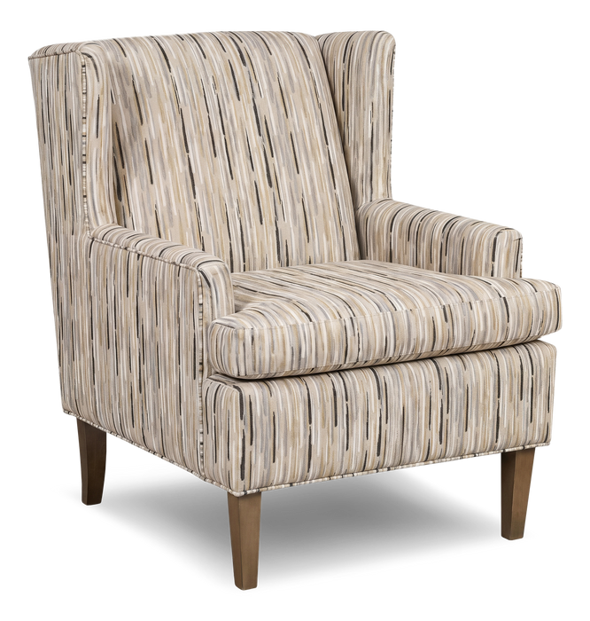 Made in Canada Sofa Lab Customizable Wingback 30\" Fabric Accent Chair – Mineral Accent Fabric 