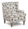 Made in Canada Sofa Lab Customizable Wingback 30" Fabric Accent Chair – Stormy Accent Fabric | Fauteuil d’appoint à oreilles personnalisable de Sofa Lab de 30 po fabriqué au Canada en tissu - tissu décoratif Stormy