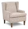 Made in Canada Sofa Lab Customizable Wingback 30" Fabric Accent Chair – Plush Parchment | Fauteuil d’appoint à oreilles personnalisable de Sofa Lab de 30 po fabriqué au Canada en tissu - Plush Parchment