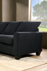 Made in Canada Customizable Sofa Lab Arc 3 Piece Left-Facing Fabric Sectional with Chaise - Teddy Raven | Sofa sectionnel de gauche 3 pièces avec fauteuil long personnalisable Arc de Sofa Lab fabriqué au Canada en tissu - Teddy Raven