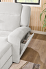 Shaquille O’Neal Home Legacy 6-Piece Left-Facing Power Reclining Sectional with Shaq-o-pedic Comfort - Grey  | Sofa sectionnel de gauche à inclinaison électrique Legacy de Shaquille O’Neal Home 6 pièces avec confort Shaq-o-pedic - gris  | LEGAFLS6