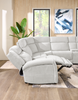 Shaquille O’Neal Home Legacy 6-Piece Left-Facing Power Reclining Sectional with Shaq-o-pedic Comfort - Grey  | Sofa sectionnel de gauche à inclinaison électrique Legacy de Shaquille O’Neal Home 6 pièces avec confort Shaq-o-pedic - gris  | LEGAFLS6