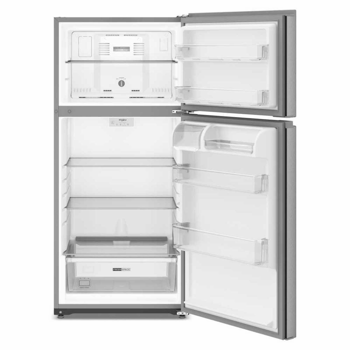 Whirlpool 28\" 14 Cu. Ft. Wide Top Freezer Refrigerator – Stainless Steel - WRTX3314TZ
