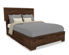 Yorkdale 6-Drawer Platform Bed with Headboard & Storage Frame, Made in Canada, Walnut Brown- Full Size | Lit plateforme Yorkdale fabriqué au Canada avec tête de lit et cadre de rangement à 6 tiroirs, brun noyer - format lit double