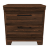 Yorkdale 6pc Set,12-Drawer Storage, Dresser, Mirror & Nightstand, Walnut Brown - Full Size | Ensemble de chambre à coucher Yorkdale 6 pièces avec lit de rangement à 12 tiroirs, commode, miroir et table de nuit, brun noyer - format lit double | YOROFSP6