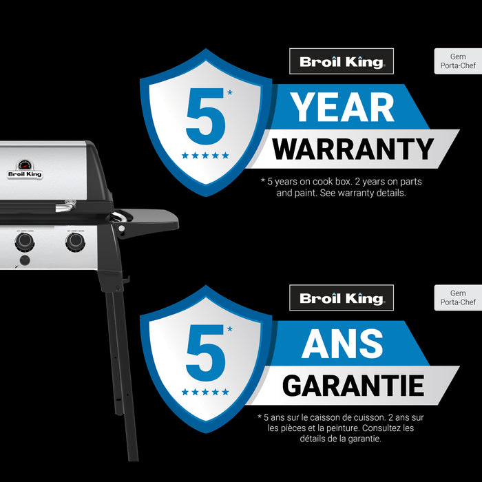 Broil King Porta-Chef 320 Portable 21,000-BTU Propane Gas BBQ - 952654 Grill