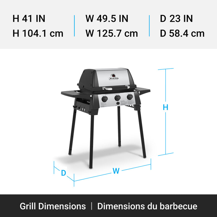 Broil King Porta-Chef 320 Portable 21,000-BTU Propane Gas BBQ - 952654 Grill
