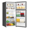Hisense 30” 18 Cu. Ft. Counter-Depth Top-Freezer Refrigerator – Titanium - RT18N3ASE | Réfrigérateur Hisense de 18 pi3 et de 30 po de profondeur comptoir à congélateur supérieur - titane - RT18N3ASE