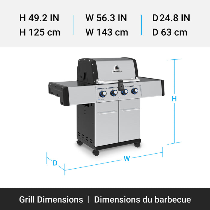 Broil King Regal S 420 Pro 4-Burner 50,000-BTU Natural Gas BBQ - 956317 Grill