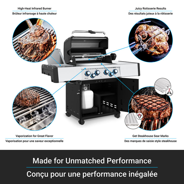 Broil King Regal S 490 Pro IR 4-Burner 50,000-BTU Propane Gas BBQ - 956944 Grill