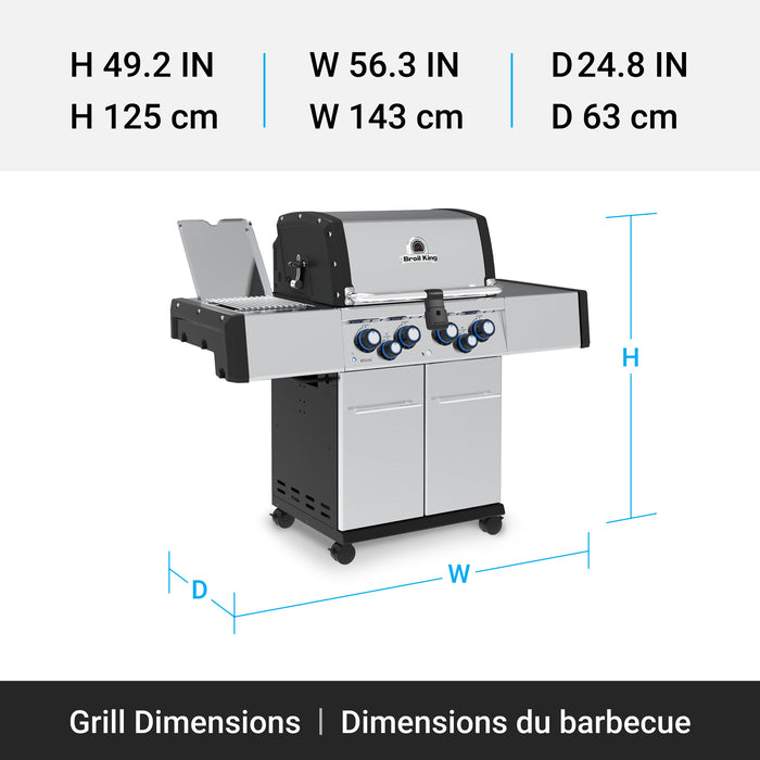 Broil King Regal S 490 Pro IR 4-Burner 50,000-BTU Propane Gas BBQ - 956944 Grill