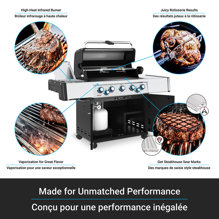 Broil King Regal S 590 Pro IR 5-Burner 55,000-BTU Natural Gas BBQ - 958947 Grill
